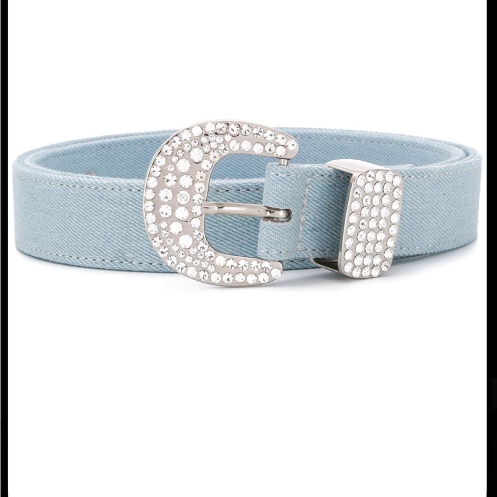 B-Low Denim Rhinestone Belt